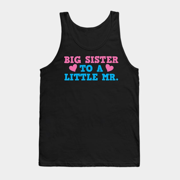 Big Sister Pregnancy Announcement Tank Top by KAWAIITEE